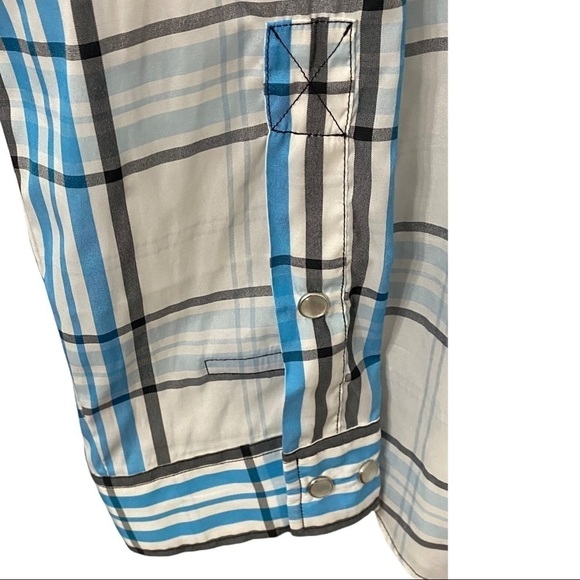 Dagon Men's Western Madres Blue Performance UPF 30+  Fishing Shirt, XL - Picture 8 of 10